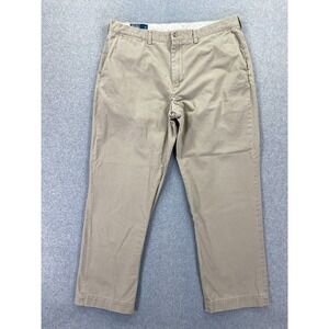 Polo Ralph Lauren Preston Pants Mens 38x32 (Fits 36x29.5) Beige Straight Leg